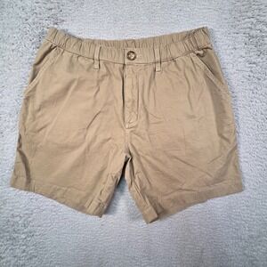 Chubbies Shorts Mens L Tan Khaki Performance Luxe Utility Preppy Stretch Coastal